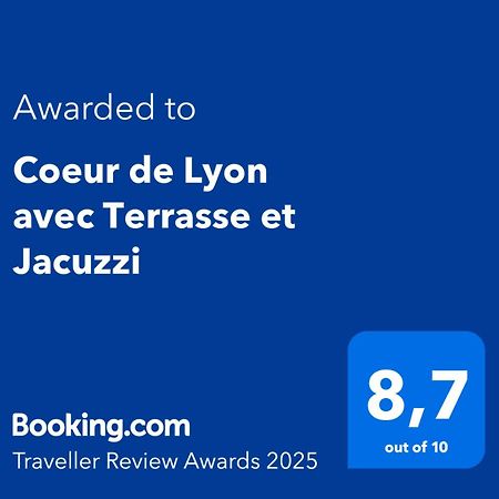 Apartamento Coeur De Lyon Avec Terrasse Et Jacuzzi Exterior foto